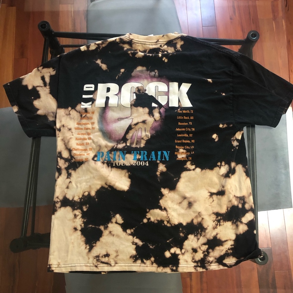 Kid Rock vintage tour t-shirt reverse tie dye